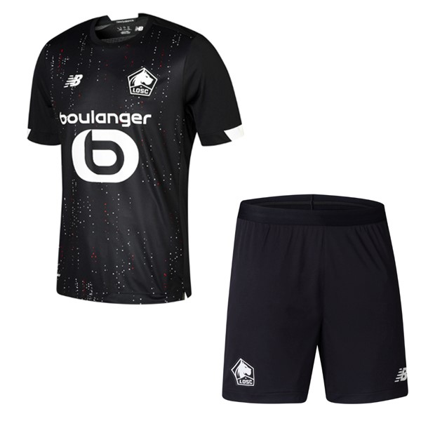 Camiseta Lille Segunda Equipación Niños 2020-2021 Negro